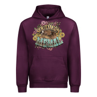 Mauve Wine Southern Memal western flowers Urban Hoodie - HowdyJamesFarm