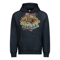 Navy Southern Memal western flowers Urban Hoodie - HowdyJamesFarm