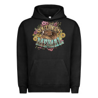 Pigment Black Southern Memal western flowers Urban Hoodie - HowdyJamesFarm