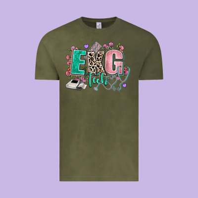 Ekg Tech Vintage Tee Designed By Adodesignshop