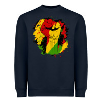Navy juneteenth fist Heavyweight Sweatshirt - HRA Design Shop