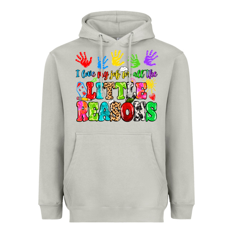 I Love My Job For All The Little Reasons Heavyweight Hoodie by MaliasSmallBusiness | Teevron