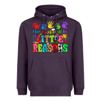 Plum I love my job for all the little reasons Heavyweight Hoodie - MaliasSmallBusiness