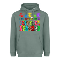 Sage I love my job for all the little reasons Heavyweight Hoodie - MaliasSmallBusiness