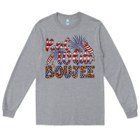 Heather Grey red white boujee Long Sleeve Tee - Artiststas