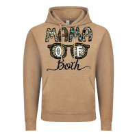 Vintage Coffee mama of both Vintage Hoodie - CowhideDigitalArt