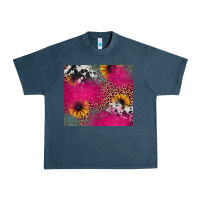 Midnight Navy pink glitter leopard cowhide Urban Heavy Tee - JahusDesignShop