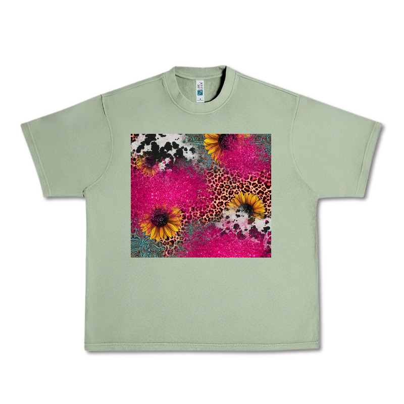 Pink Glitter Leopard Cowhide Urban Heavy Tee by JahusDesignShop | Teevron