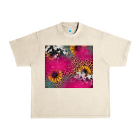 Sandshell pink glitter leopard cowhide Urban Heavy Tee - JahusDesignShop