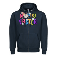 Navy easter Zipper Hoodie - MaliasSmallBusiness