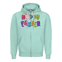 Seafoam easter Zipper Hoodie - MaliasSmallBusiness
