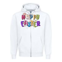 White easter Zipper Hoodie - MaliasSmallBusiness