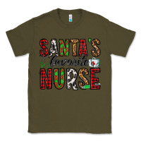 Army Green santa's favorite nurse Classic Tee - Jasminsmagicworld