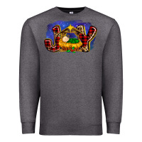 Charcoal Heather baby jesus joy Premium Sweatshirt - MaliasSmallBusiness