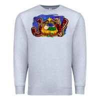 Heather Grey baby jesus joy Premium Sweatshirt - MaliasSmallBusiness