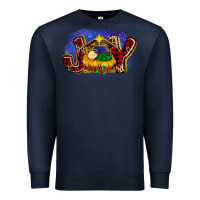 Navy baby jesus joy Premium Sweatshirt - MaliasSmallBusiness