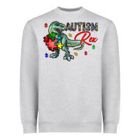 Heather Grey autism rex Heavyweight Sweatshirt - CowhideDigitalArt