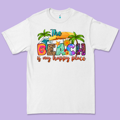 The Beach Is My Happy Place Premium Tee Designed By Ranaportraitstore