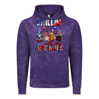 Cloud Purple Chillin' with my gnomies 4th of July Vintage Hoodie - CowGirlArtShop