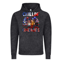 Vintage Black Chillin' with my gnomies 4th of July Vintage Hoodie - CowGirlArtShop