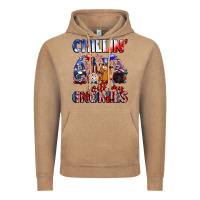 Vintage Coffee Chillin' with my gnomies 4th of July Vintage Hoodie - CowGirlArtShop