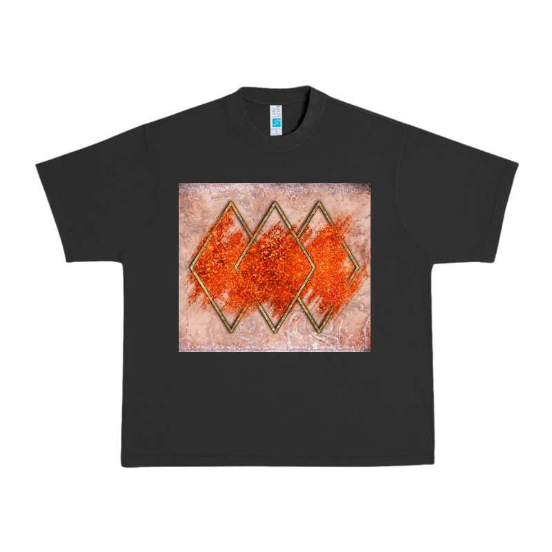 Orange Glitter Urban Heavy Tee by JahusDesignShop | Teevron