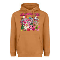 Meerkat retro pink christmas vibes Heavyweight Hoodie - MaliasSmallBusiness