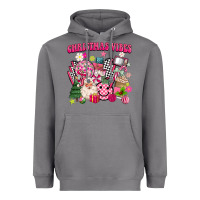 Storm retro pink christmas vibes Heavyweight Hoodie - MaliasSmallBusiness