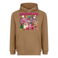 Toasted Coconut retro pink christmas vibes Heavyweight Hoodie - MaliasSmallBusiness
