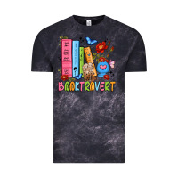 Cloud Black booktrovert Vintage Tee - JahusDesignShop
