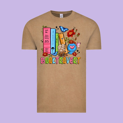 Booktrovert Vintage Tee Designed By Jahusdesignshop