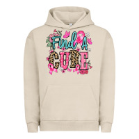 Pigment French Oak Find a cure Cancer Awareness Urban Hoodie - HowdyJamesFarm