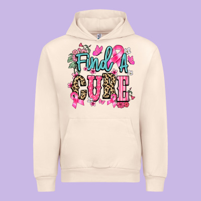Find A Cure Cancer Awareness Urban Hoodie Designed By Howdyjamesfarm