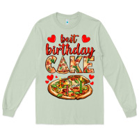 Matcha best birthday cake pizza Long Sleeve Tee - AdoDesignShop