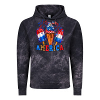 Cloud Black 4th of July America ice creams Vintage Hoodie - Neo Western