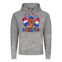 Cloud Rock 4th of July America ice creams Vintage Hoodie - Neo Western