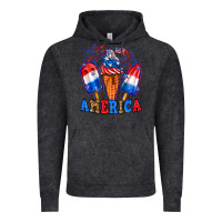 Vintage Black 4th of July America ice creams Vintage Hoodie - Neo Western