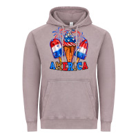 Vintage Zinc 4th of July America ice creams Vintage Hoodie - Neo Western