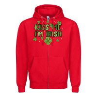 Kiss Me I'm Irish Zipper Hoodie | Teevron