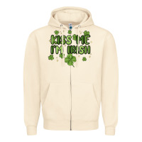 Sandshell kiss me i'm irish Zipper Hoodie - MaliasSmallBusiness