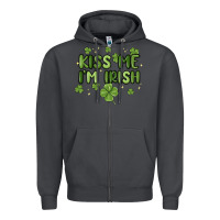 Smoke kiss me i'm irish Zipper Hoodie - MaliasSmallBusiness