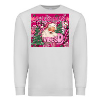 Dove Grey pink christmas vibes Premium Sweatshirt - MaliasSmallBusiness