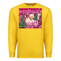Lemon pink christmas vibes Premium Sweatshirt - MaliasSmallBusiness