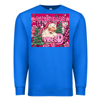True Royal pink christmas vibes Premium Sweatshirt - MaliasSmallBusiness