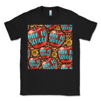 Black back to school with apple seamless pattern Classic Tee - BundleAndBundleShop