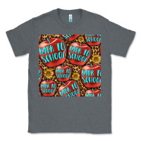 Charcoal Heather back to school with apple seamless pattern Classic Tee - BundleAndBundleShop
