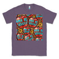 Lavender back to school with apple seamless pattern Classic Tee - BundleAndBundleShop
