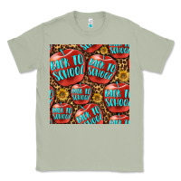 Matcha back to school with apple seamless pattern Classic Tee - BundleAndBundleShop
