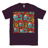 Plum back to school with apple seamless pattern Classic Tee - BundleAndBundleShop