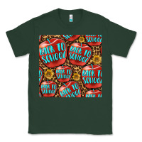 Sports Green back to school with apple seamless pattern Classic Tee - BundleAndBundleShop